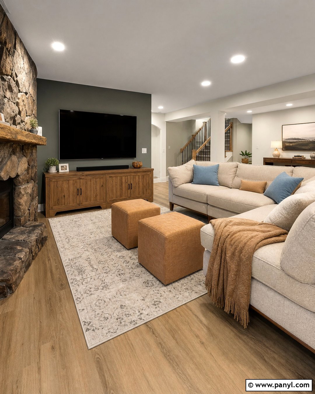 Granite Boulder Basement Family Room - 20 Granite Boulder Paint Color Ideas