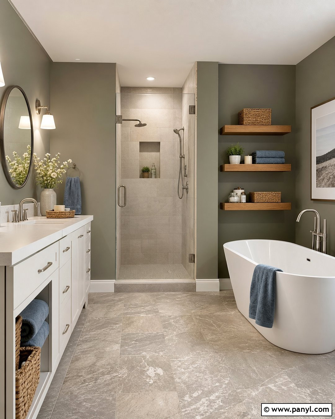 Granite Boulder Bathroom Walls - 20 Granite Boulder Paint Color Ideas