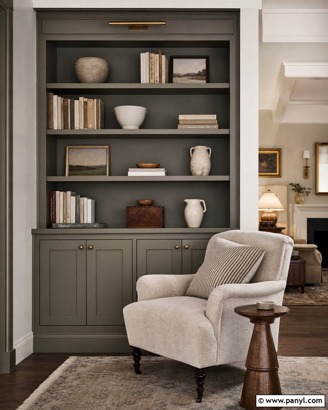 Granite Boulder Built-In Shelves - 20 Granite Boulder Paint Color Ideas