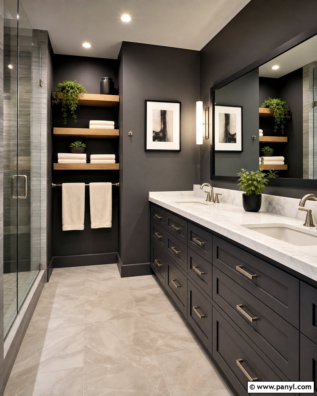 Graphite Bathroom Paint - 20 dark bathroom paint colors