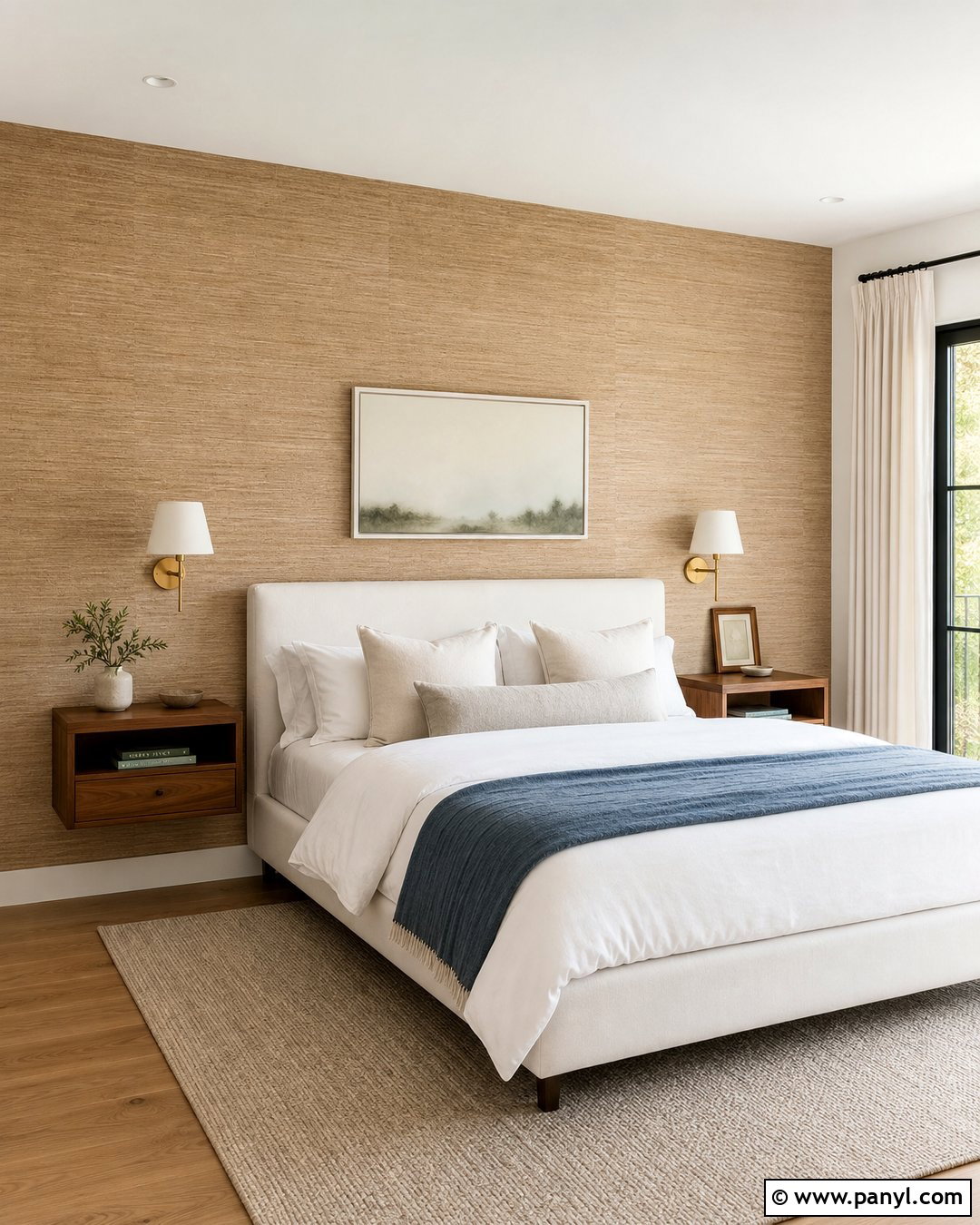 Grasscloth Wallpaper Accent Wall - 25 Small Room Accent Wall Ideas