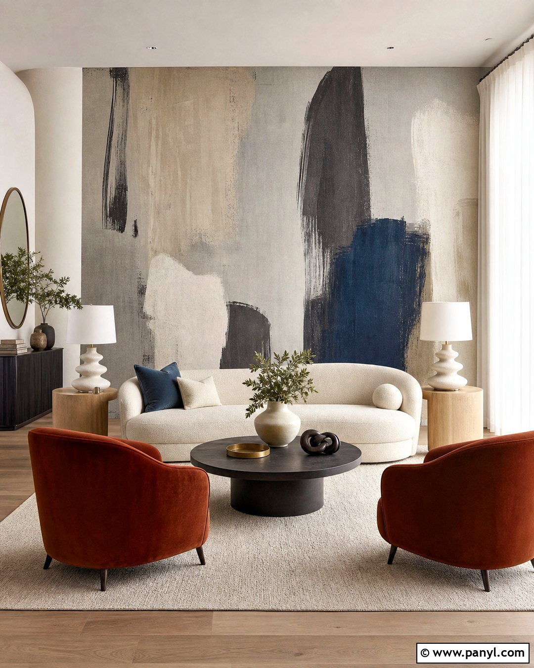 Gray Abstract Living Room Wallpaper - 20 gray wallpaper ideas