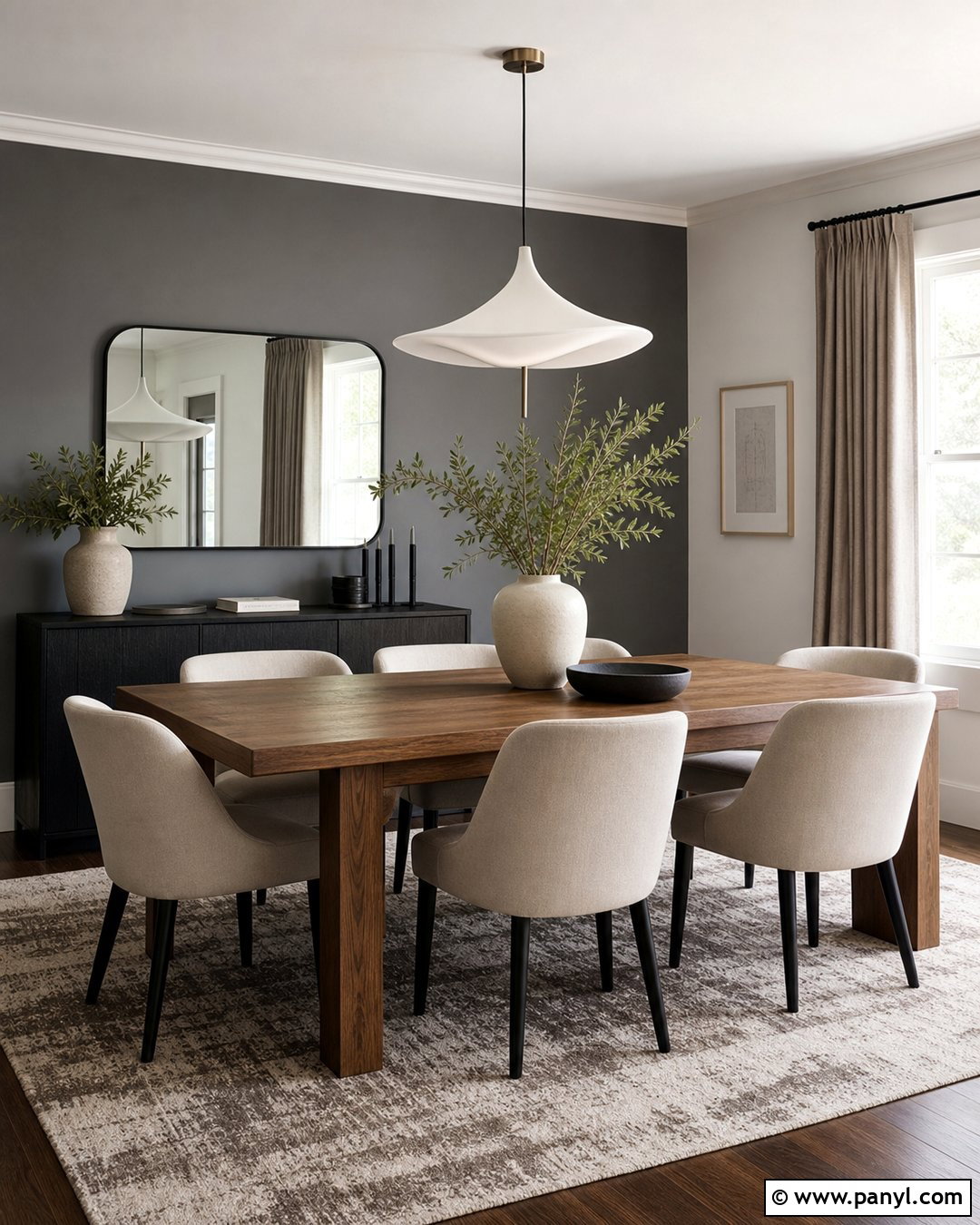 Gray Accent Wall Dining Room - 20 Empty Room With Gray Accent Wall Ideas
