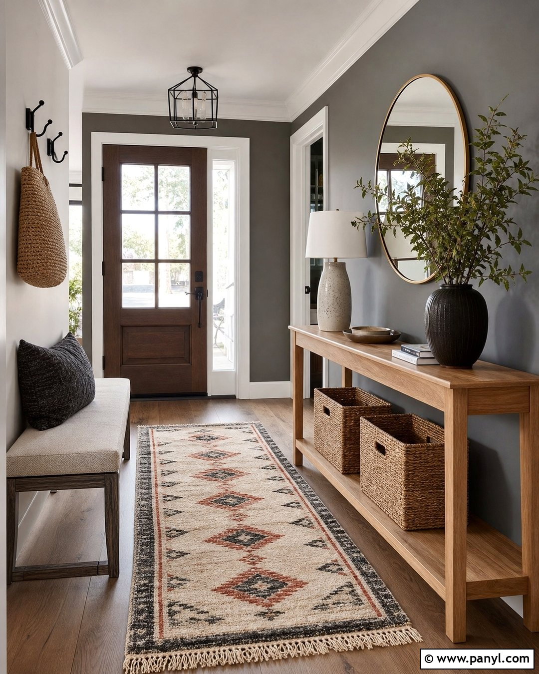 Gray Accent Wall Entryway - 20 Empty Room With Gray Accent Wall Ideas