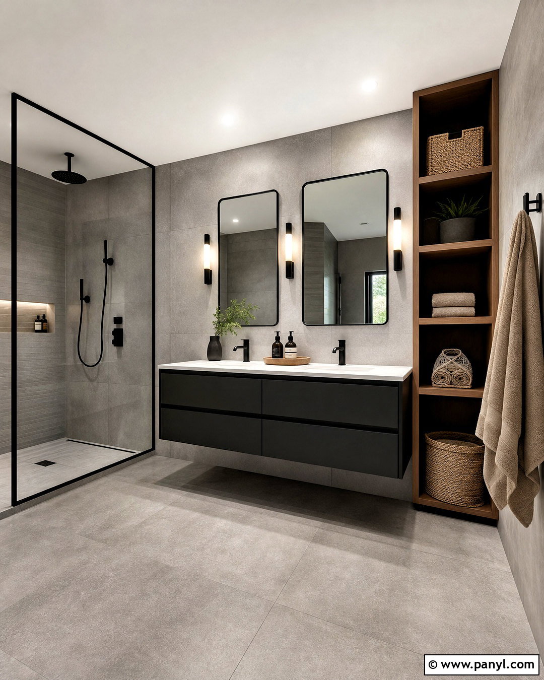 Gray And Black Bathroom - 20 bathroom color schemes gray ideas