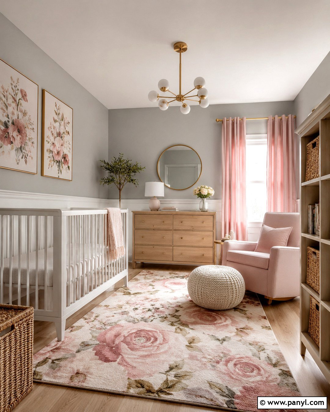 Gray And Blush Pink Nursery - 20 Nursery Gray Walls