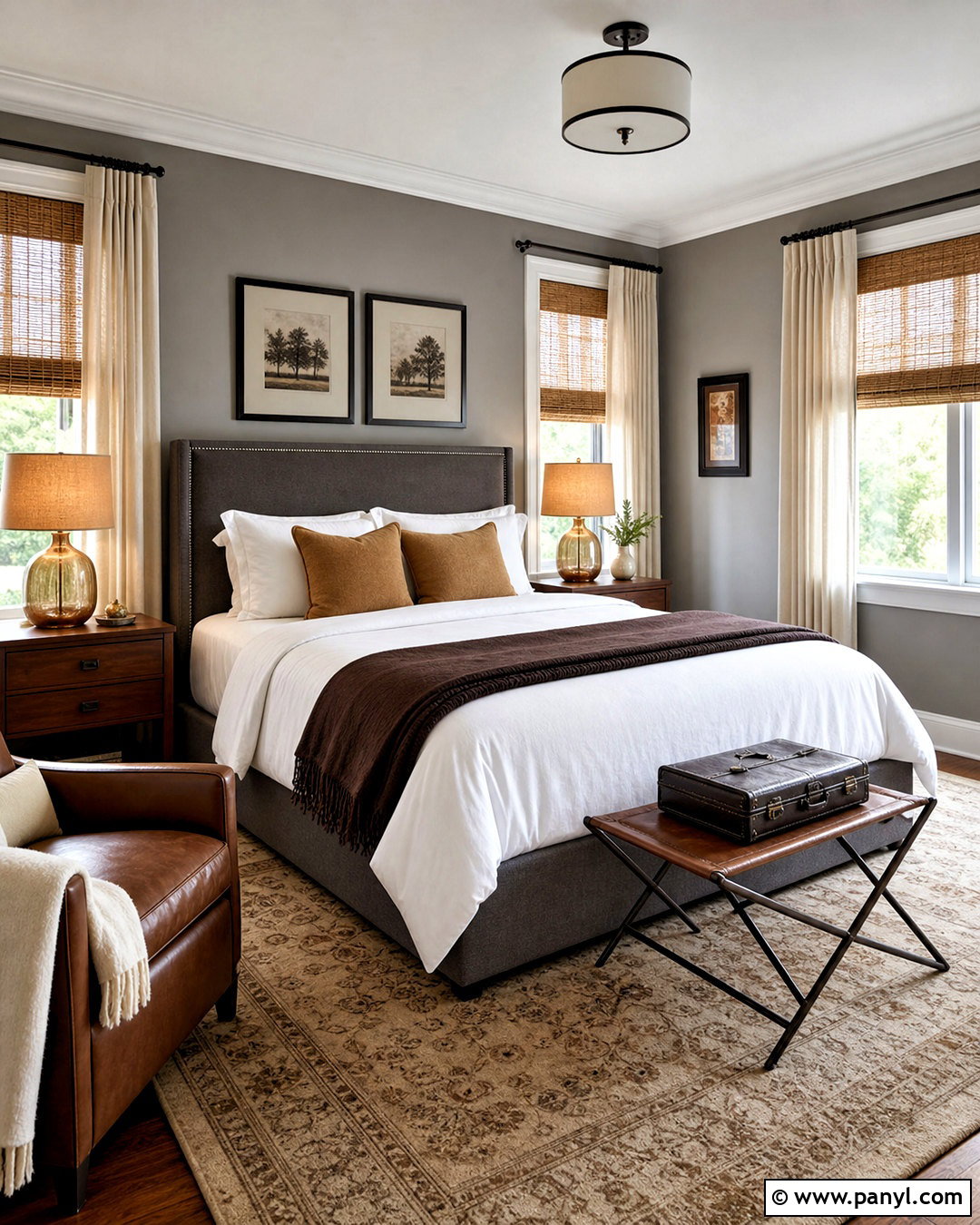 Gray And Brown Guest Room - 20 gray room decor ideas