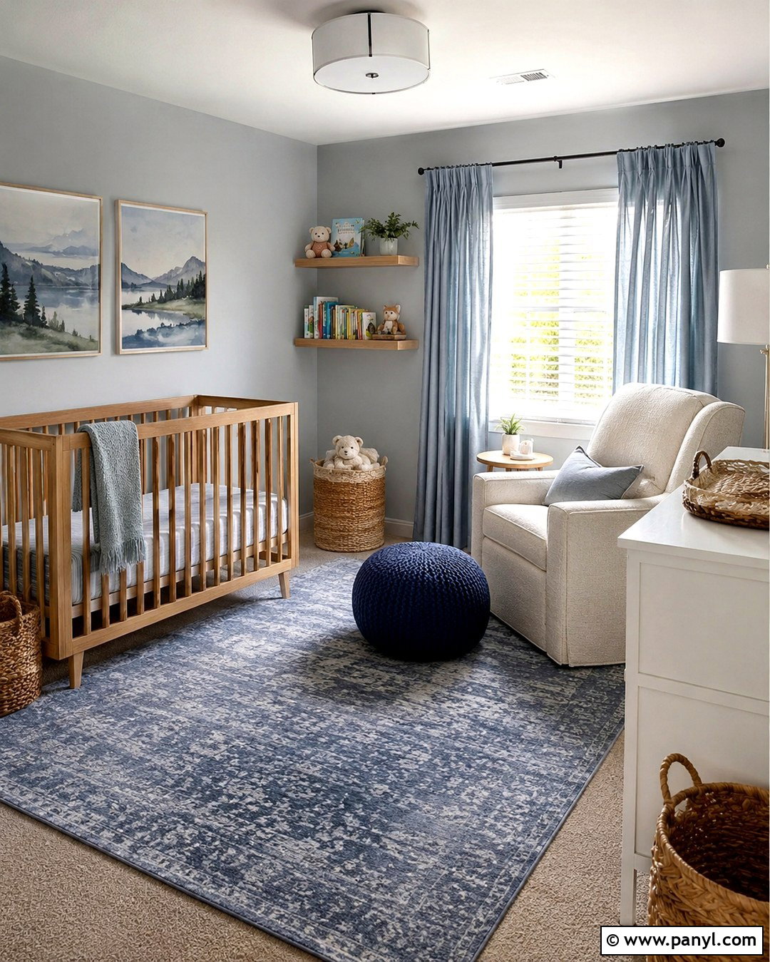 Gray And Dusty Blue Nursery - 20 Nursery Gray Walls