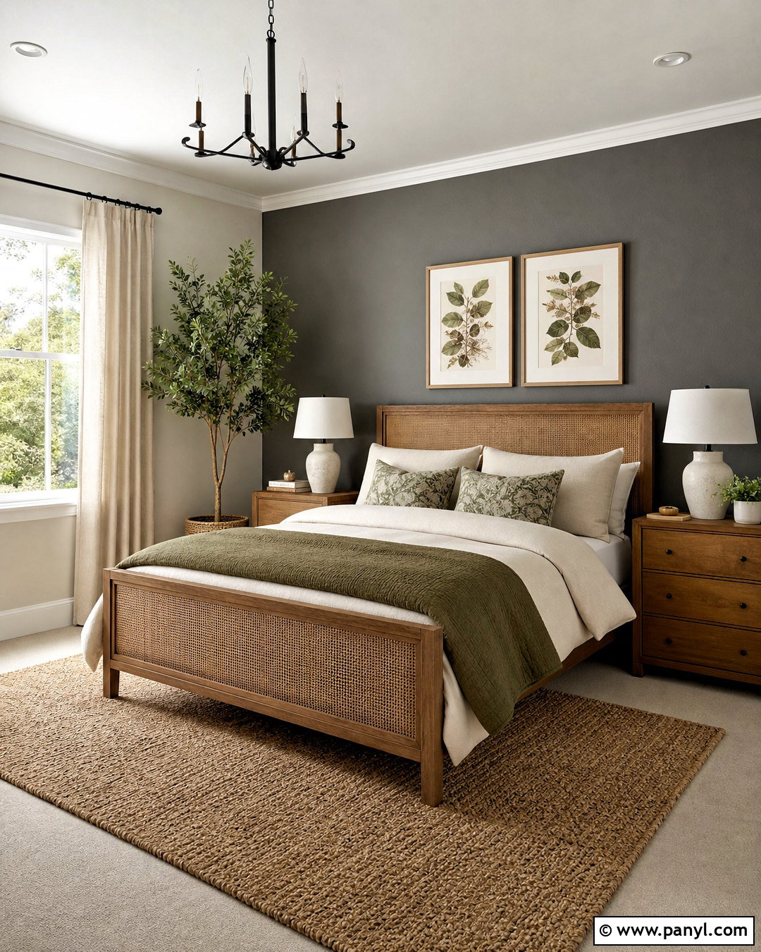 Gray And Green Bedroom - 20 gray accent wall bedroom ideas