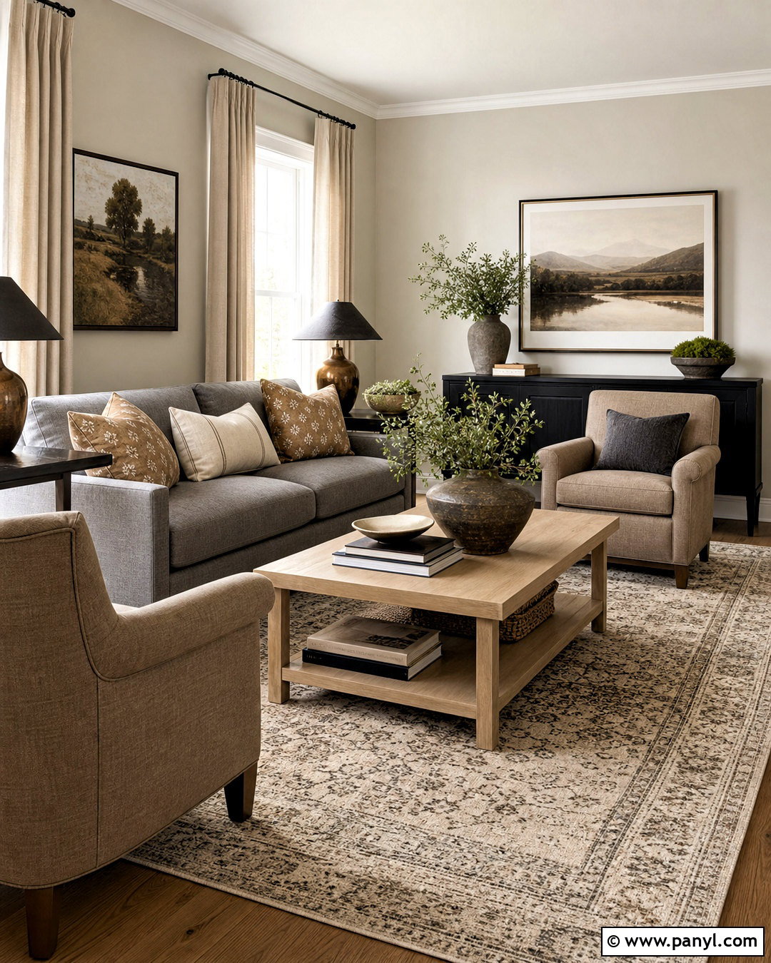 Gray And Greige Living Room - 20 gray color palette living room ideas