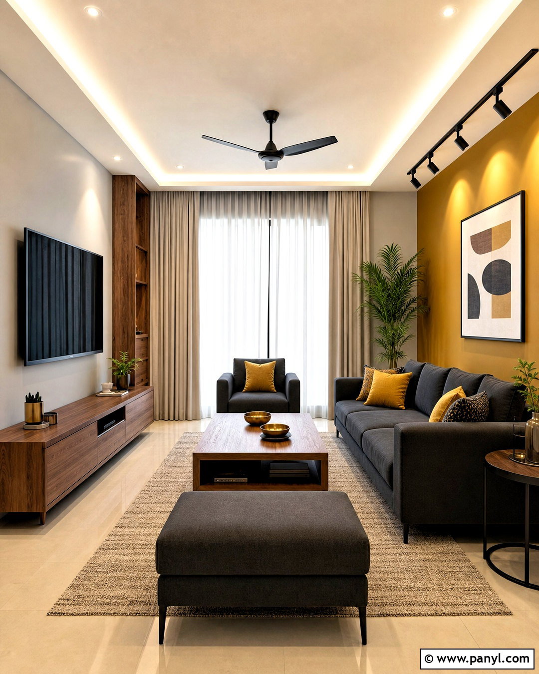 Gray And Mustard Yellow Hall Paint - 20 hall colour paint living rooms indian ideas