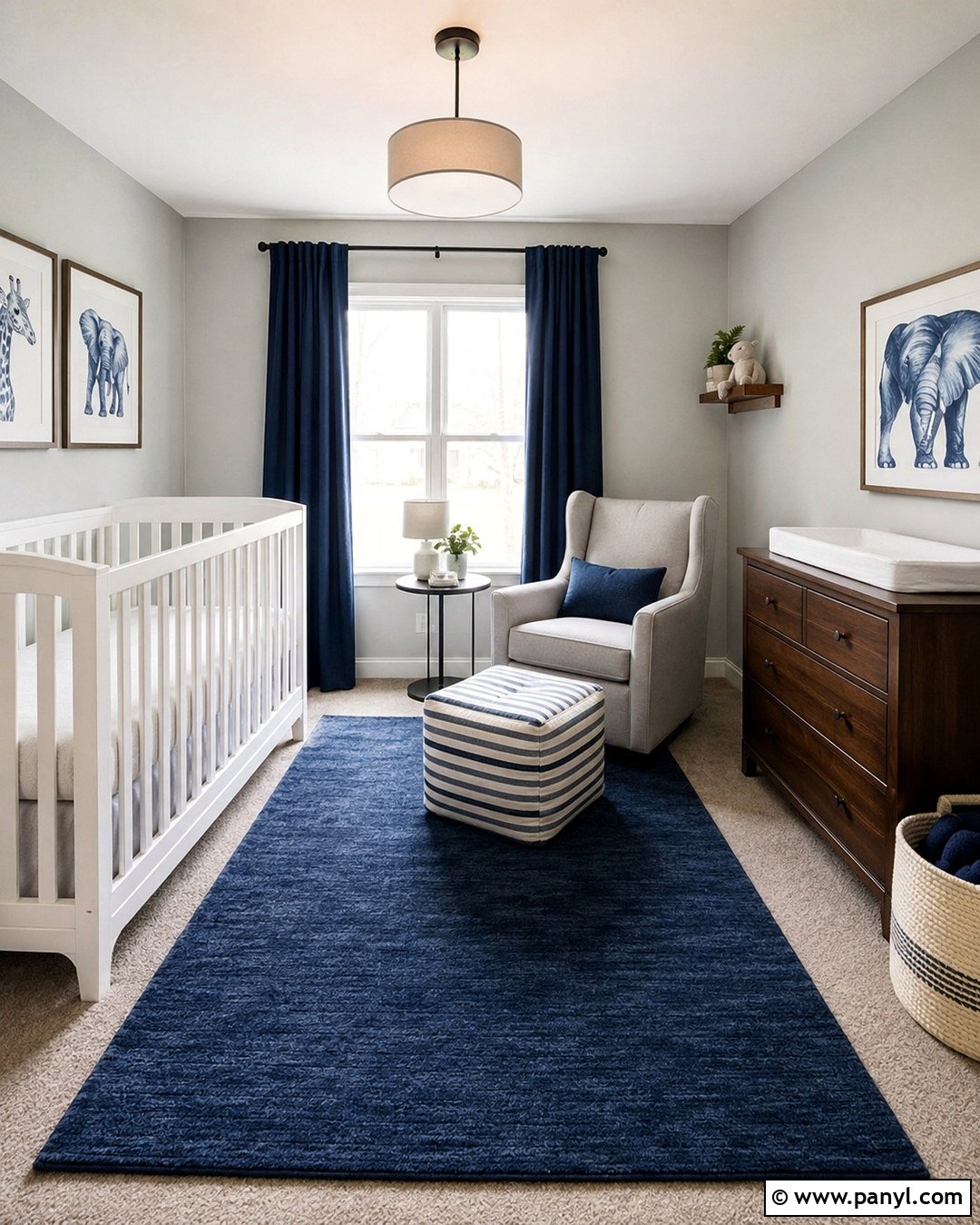 Gray And Navy Blue Nursery - 20 Nursery Gray Walls