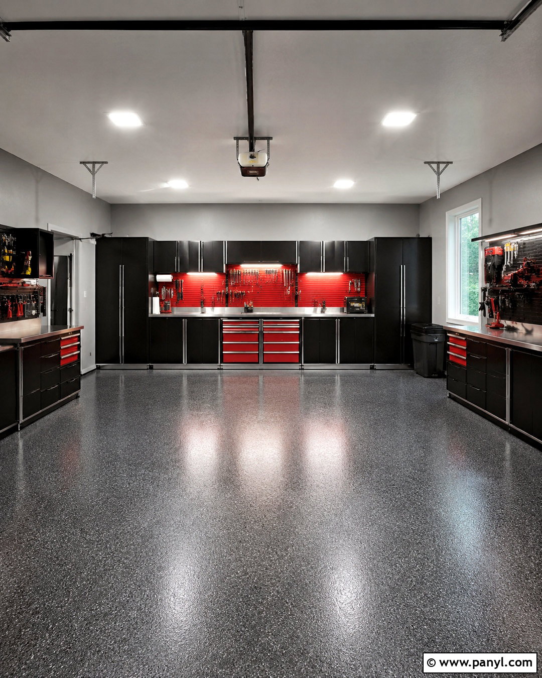 Gray And Red Garage - 20 best garage paint colors