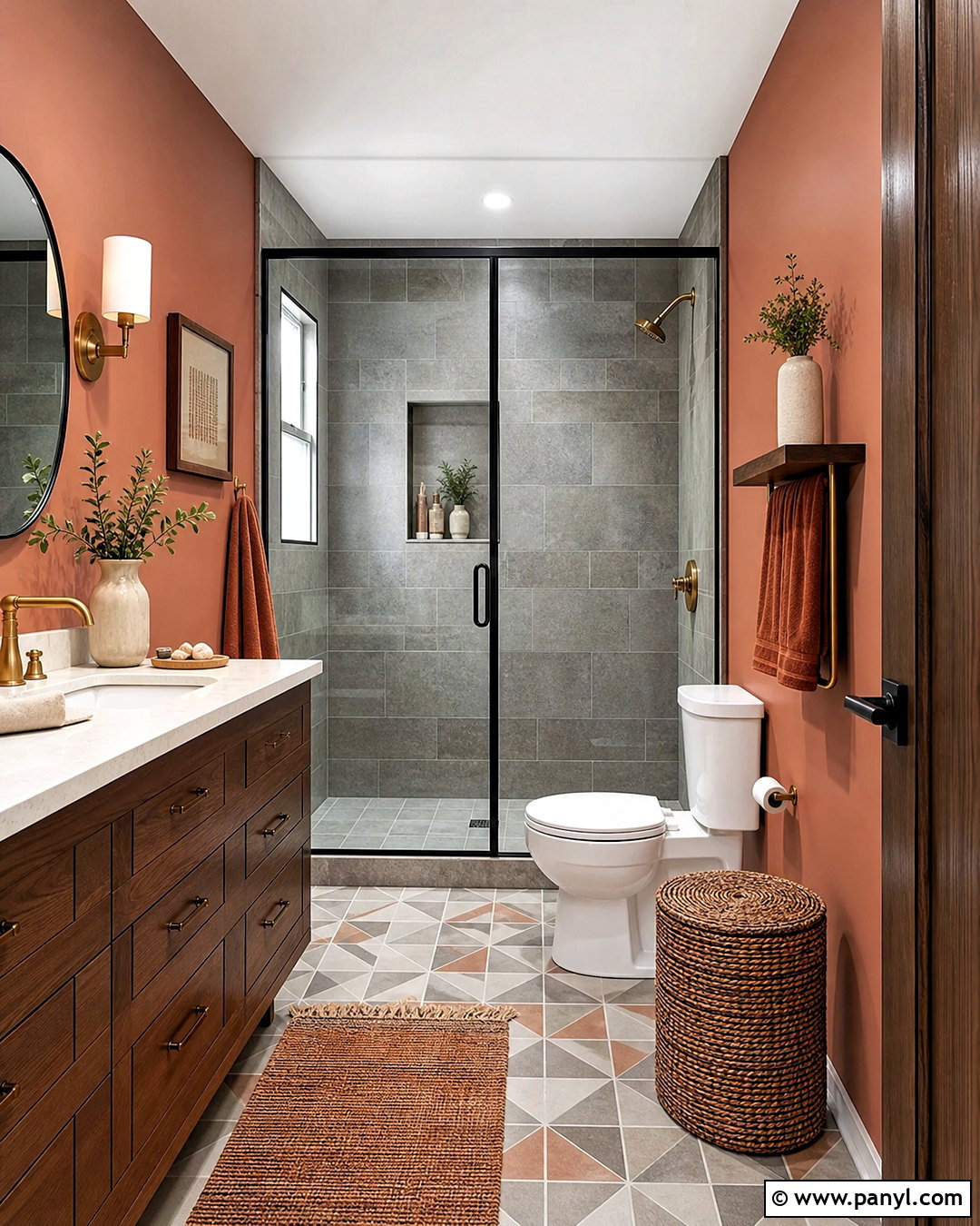 Gray And Terracotta Bathroom - 20 bathroom color schemes gray ideas