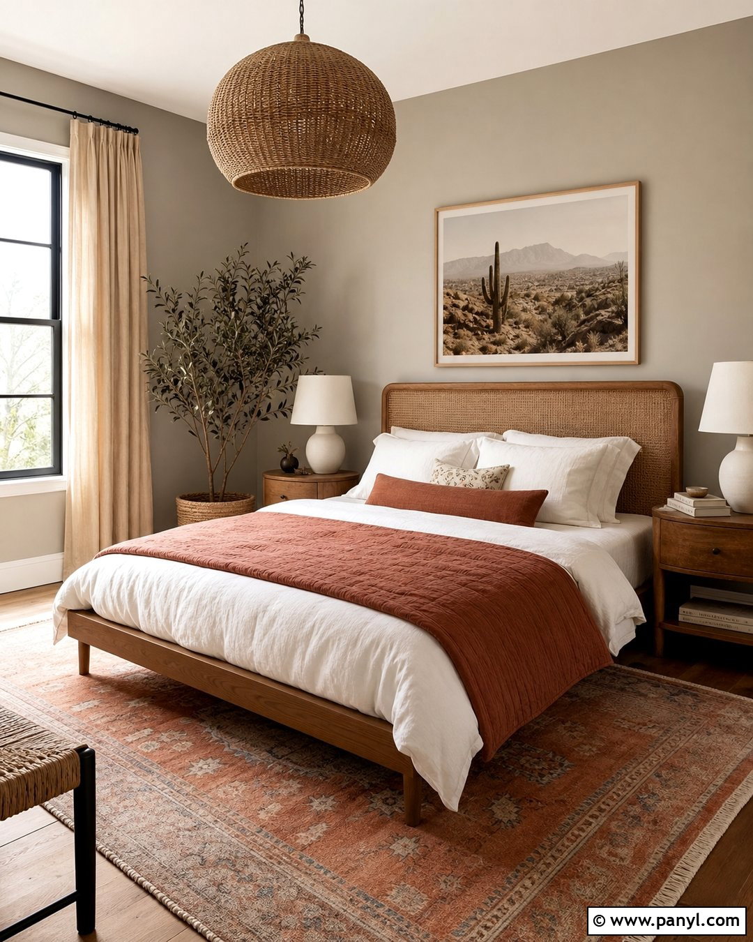 Gray And Terracotta Bedroom - 30 gray wall room ideas