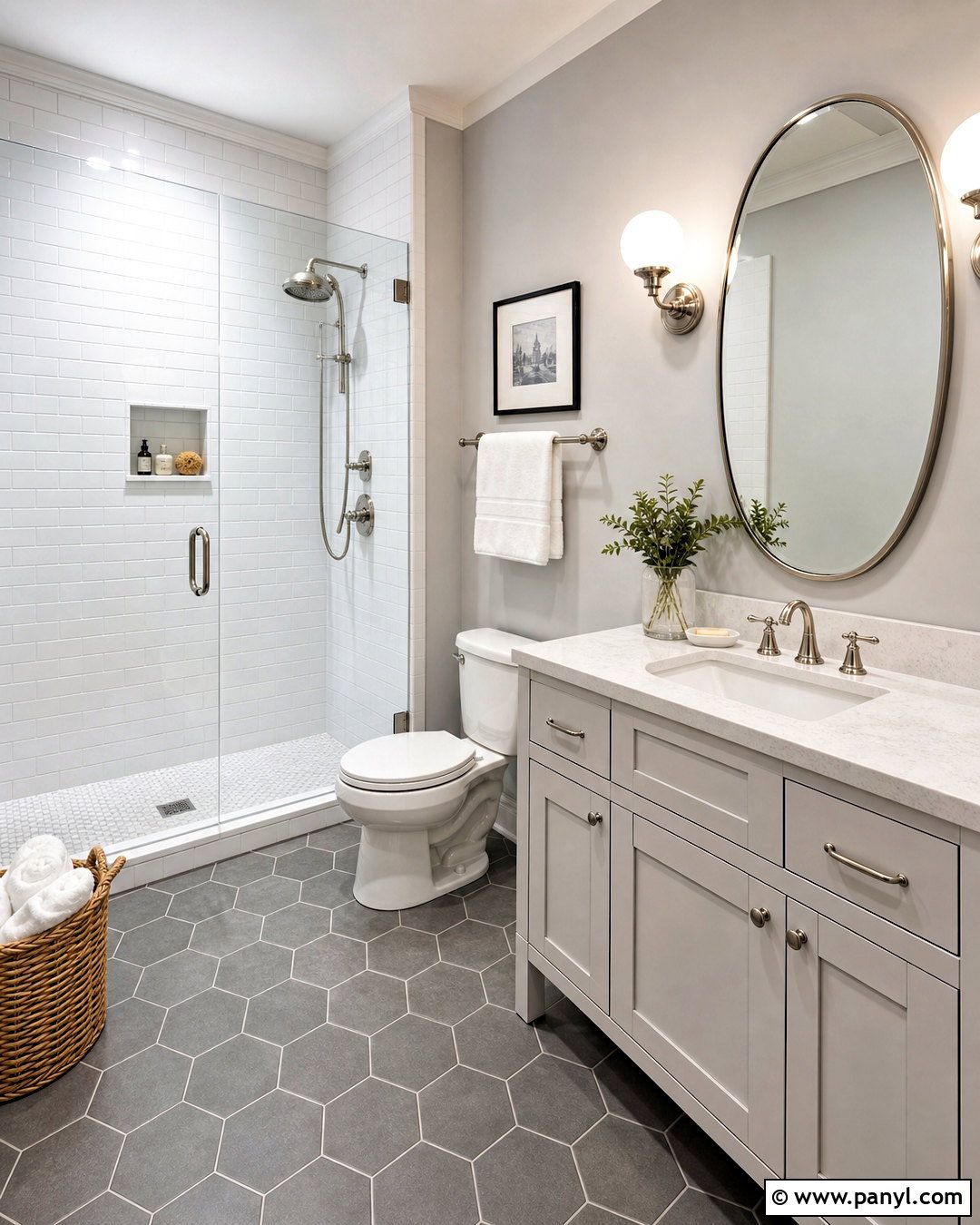 Gray And White Bathroom - 20 small gray bathroom ideas