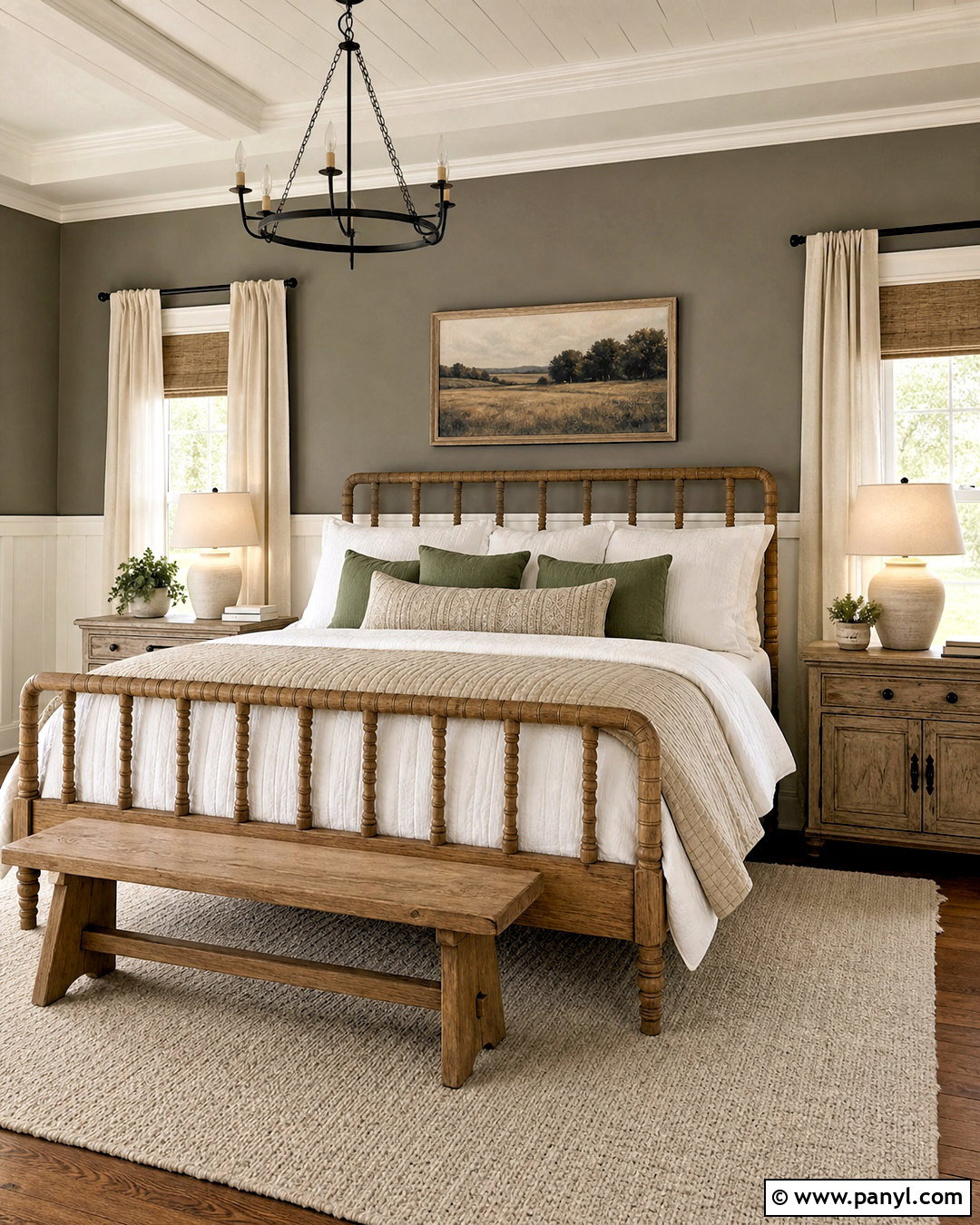 Gray And White Farmhouse Bedroom - 20 gray accent wall bedroom ideas