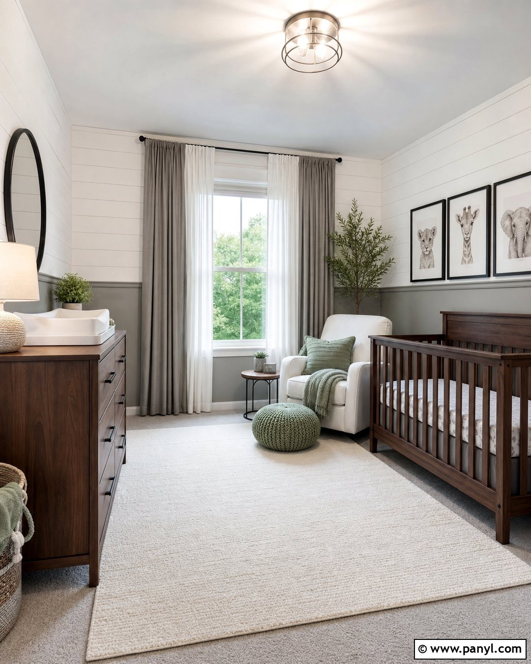 Gray And White Nursery Walls - 25 Two Tone Nursery Walls