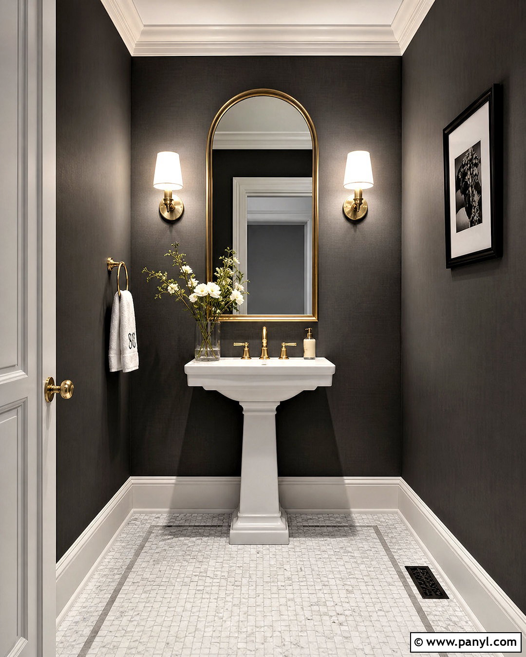 Gray And White Powder Room - 20 grey and white bathroom ideas
