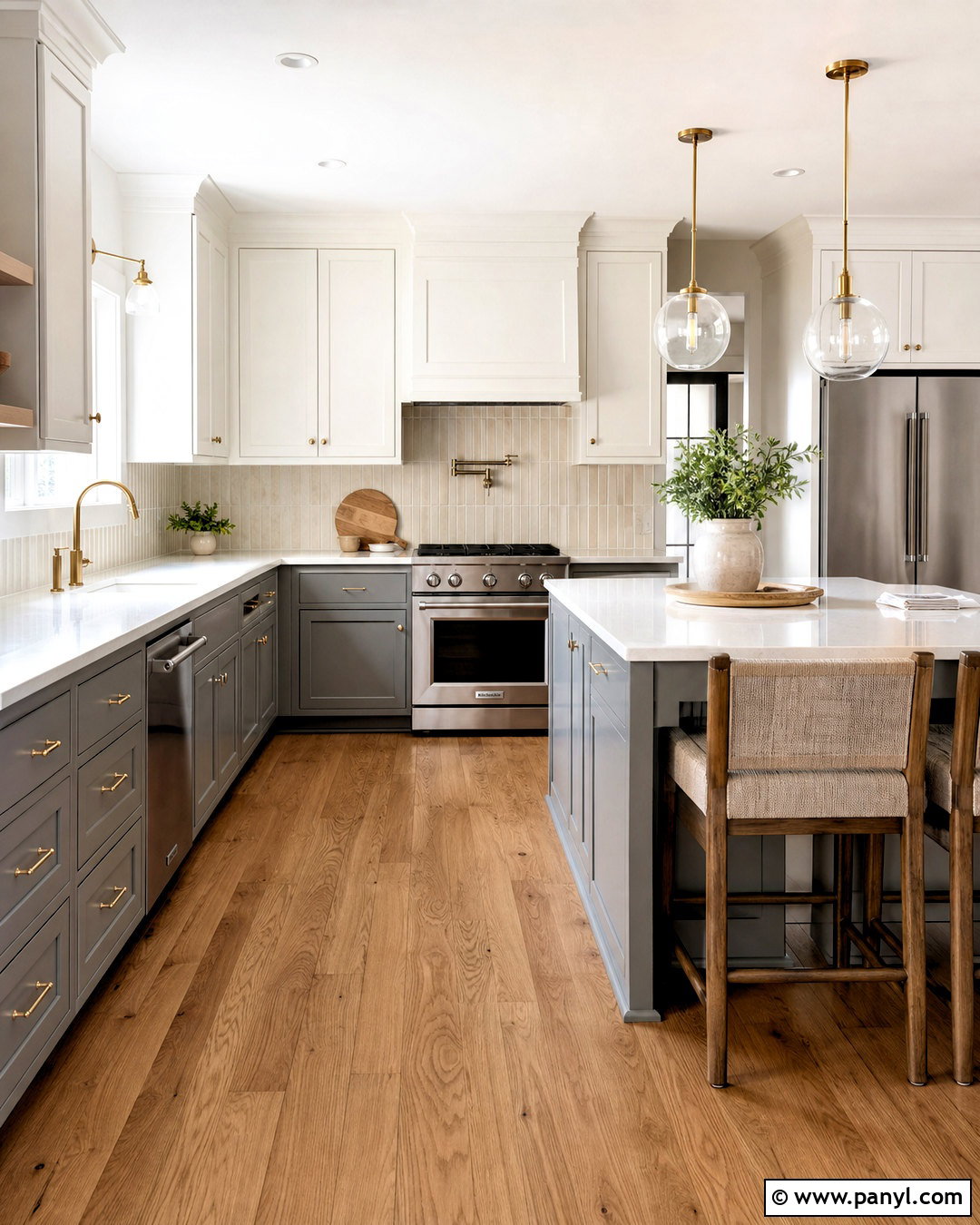 Gray And White Two Tone Cabinets - 20 kitchen ideas grey cabinets