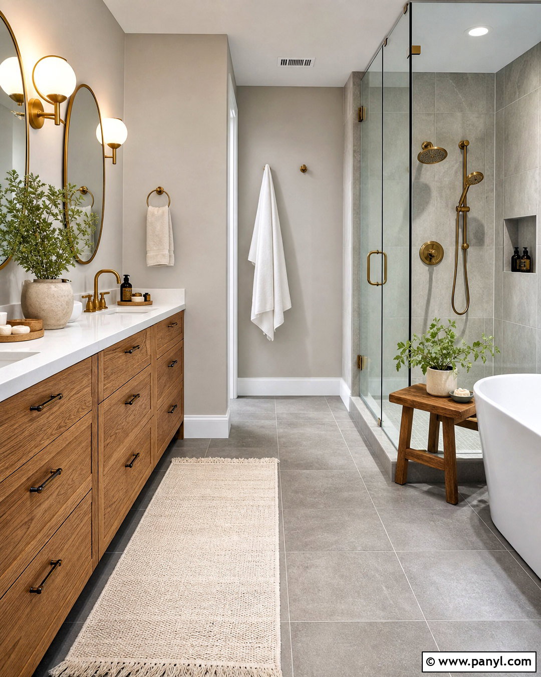 Gray Bathroom - 20 gray interior design ideas