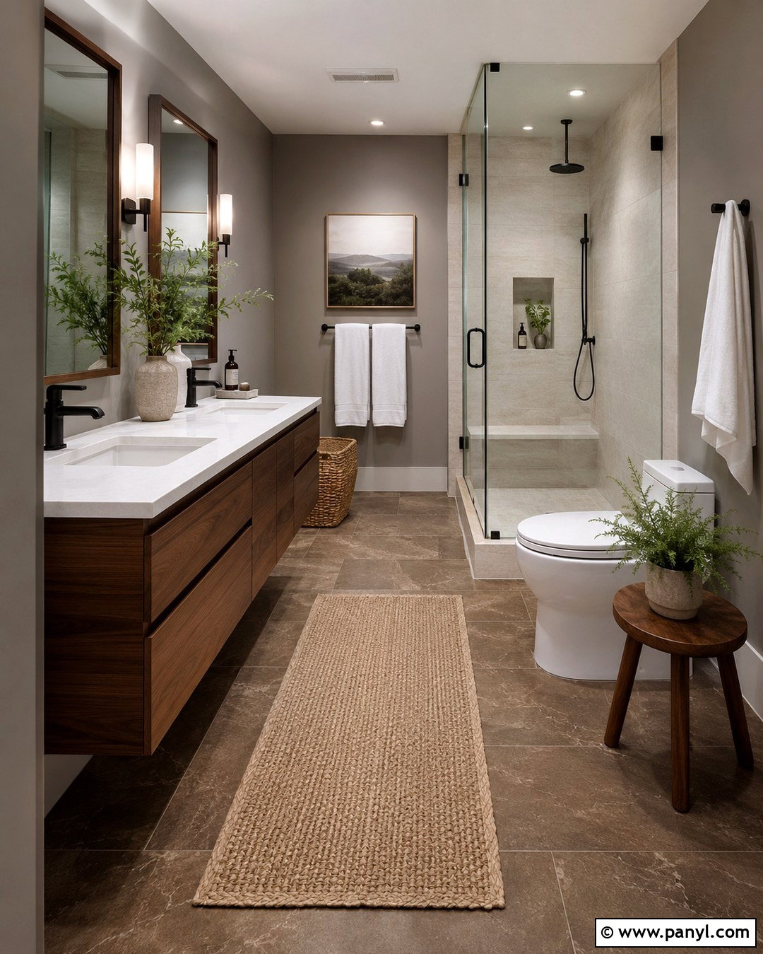 Gray Bathroom Walls With Brown Tile Floors - 20 Gray Walls Brown Floors