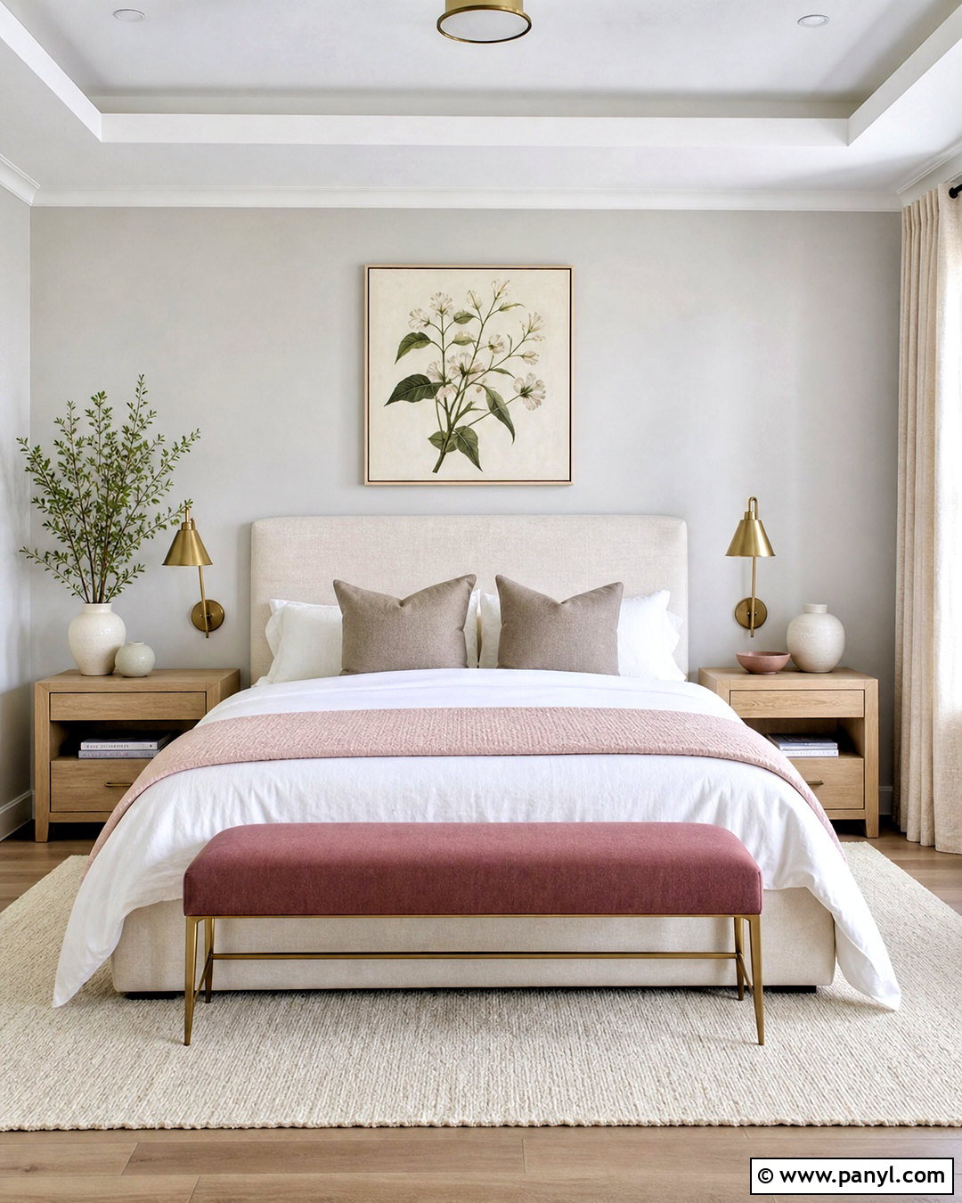 Gray Bedroom Walls With Blush Pink - 20 gray wall design ideas