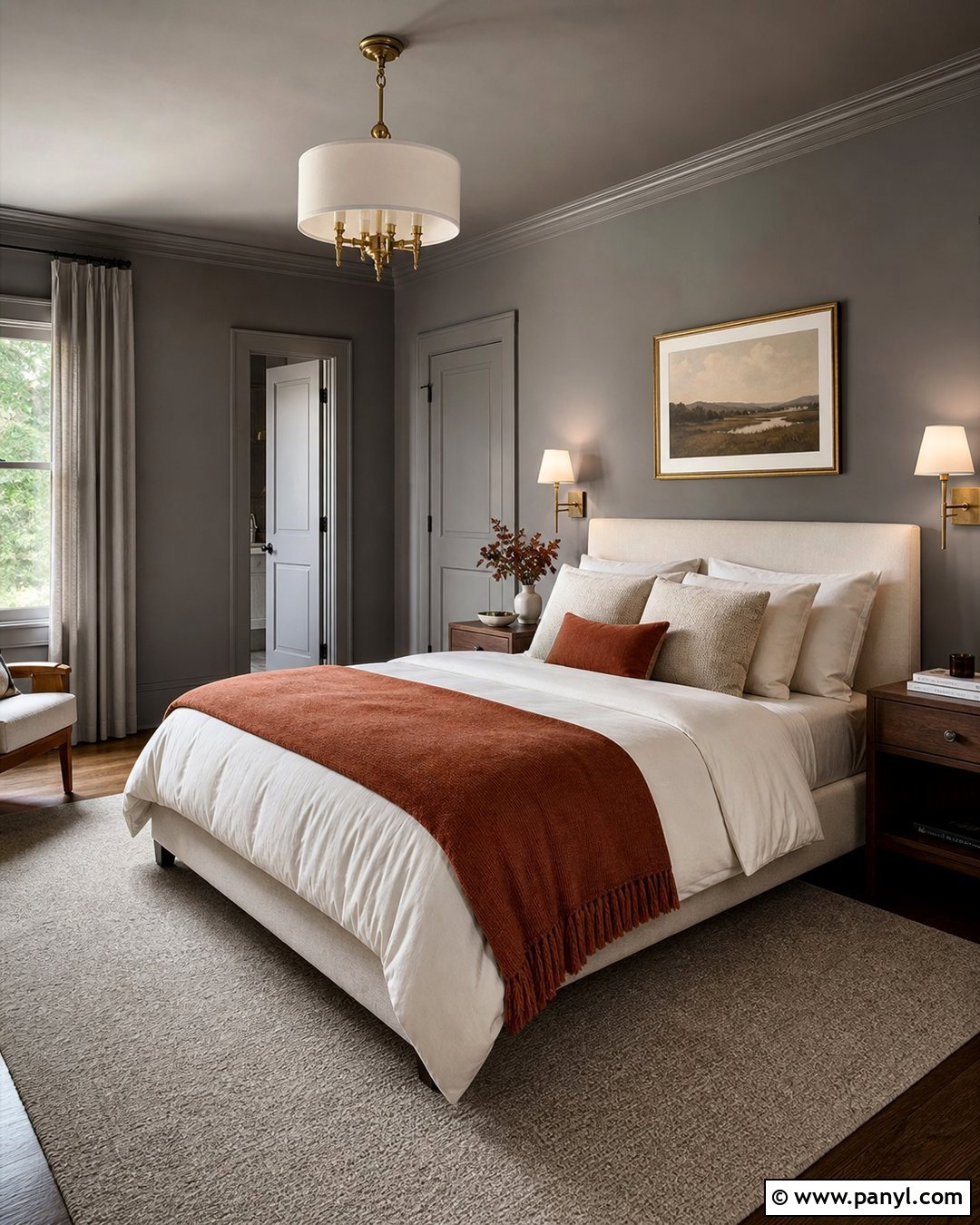 Gray Bedroom Walls With Color Drenching - 35 Gray Bedroom Walls