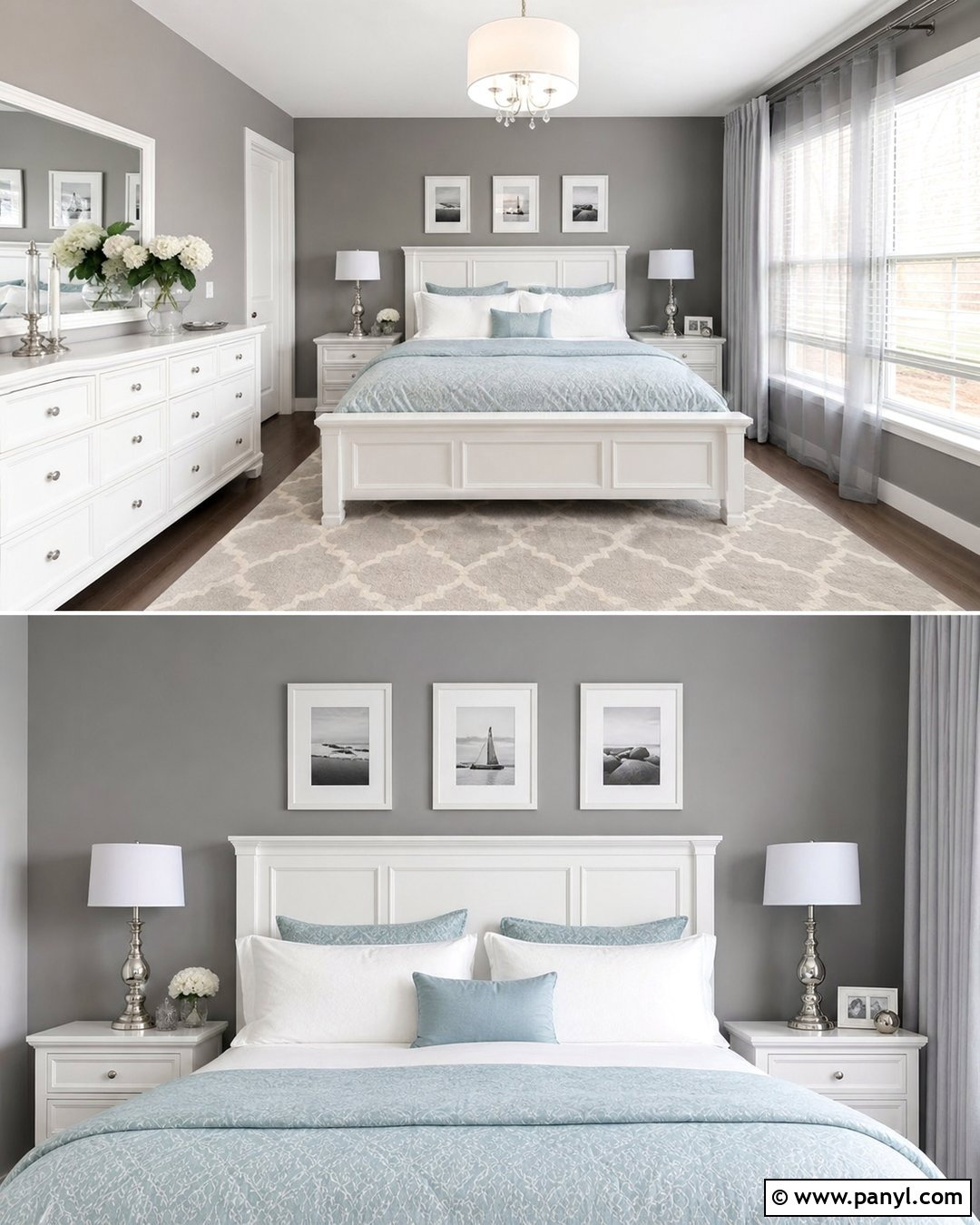 Gray Bedroom Walls With White Furniture - 35 Gray Bedroom Walls