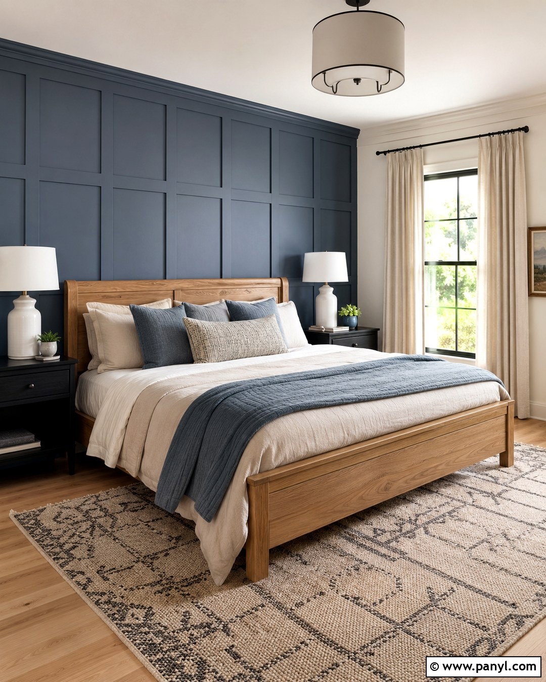 Gray Blue Board And Batten Accent Wall - 20 Gray Blue Accent Wall Ideas