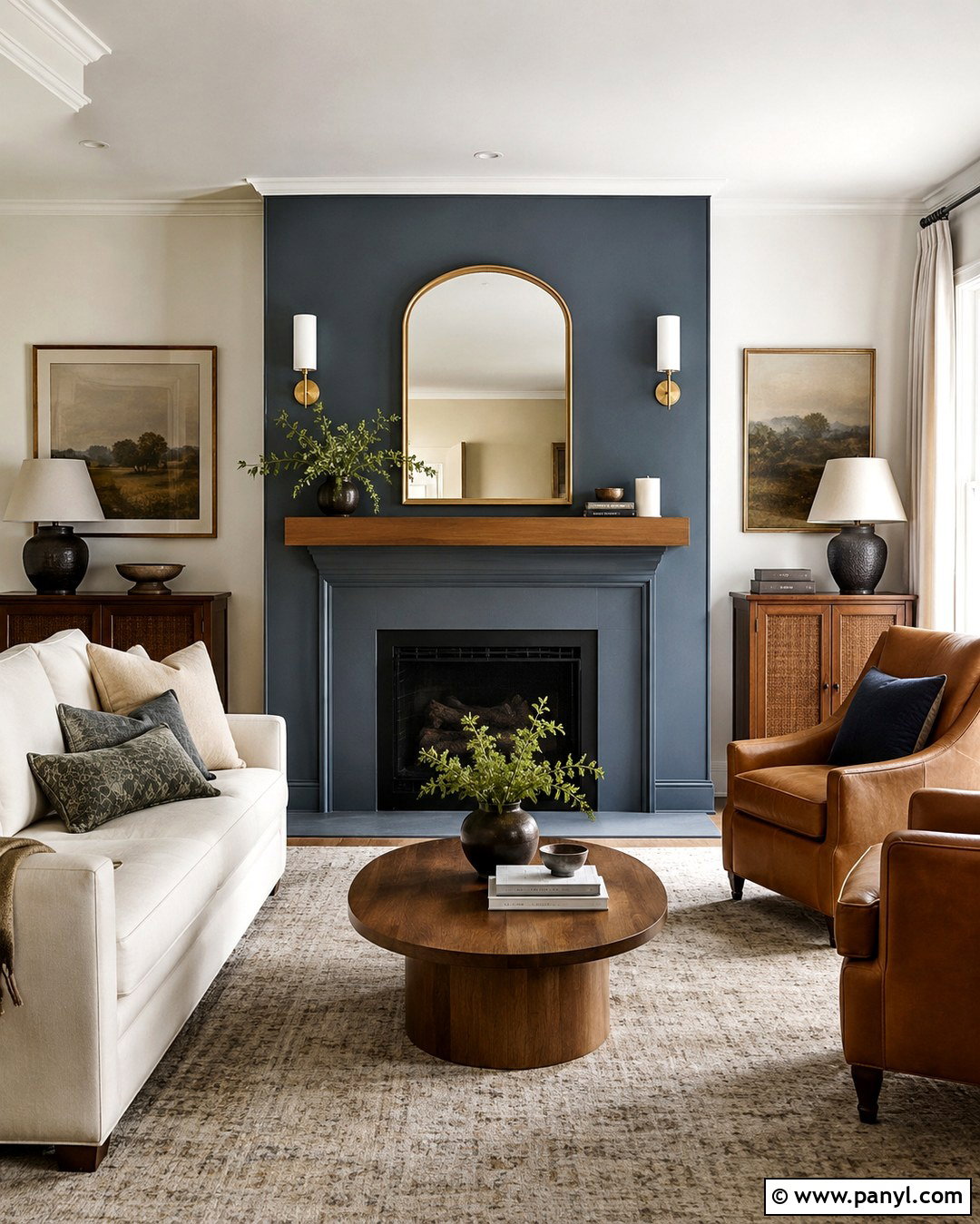 Gray Blue Fireplace Accent Wall - 20 Gray Blue Accent Wall Ideas