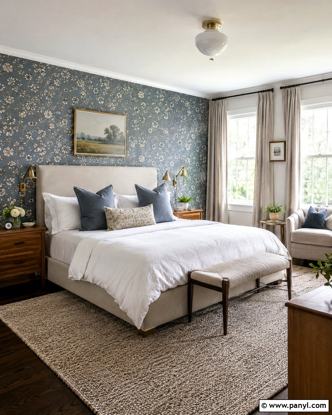 Gray Blue Wallpaper Accent Wall - 20 Gray Blue Accent Wall Ideas