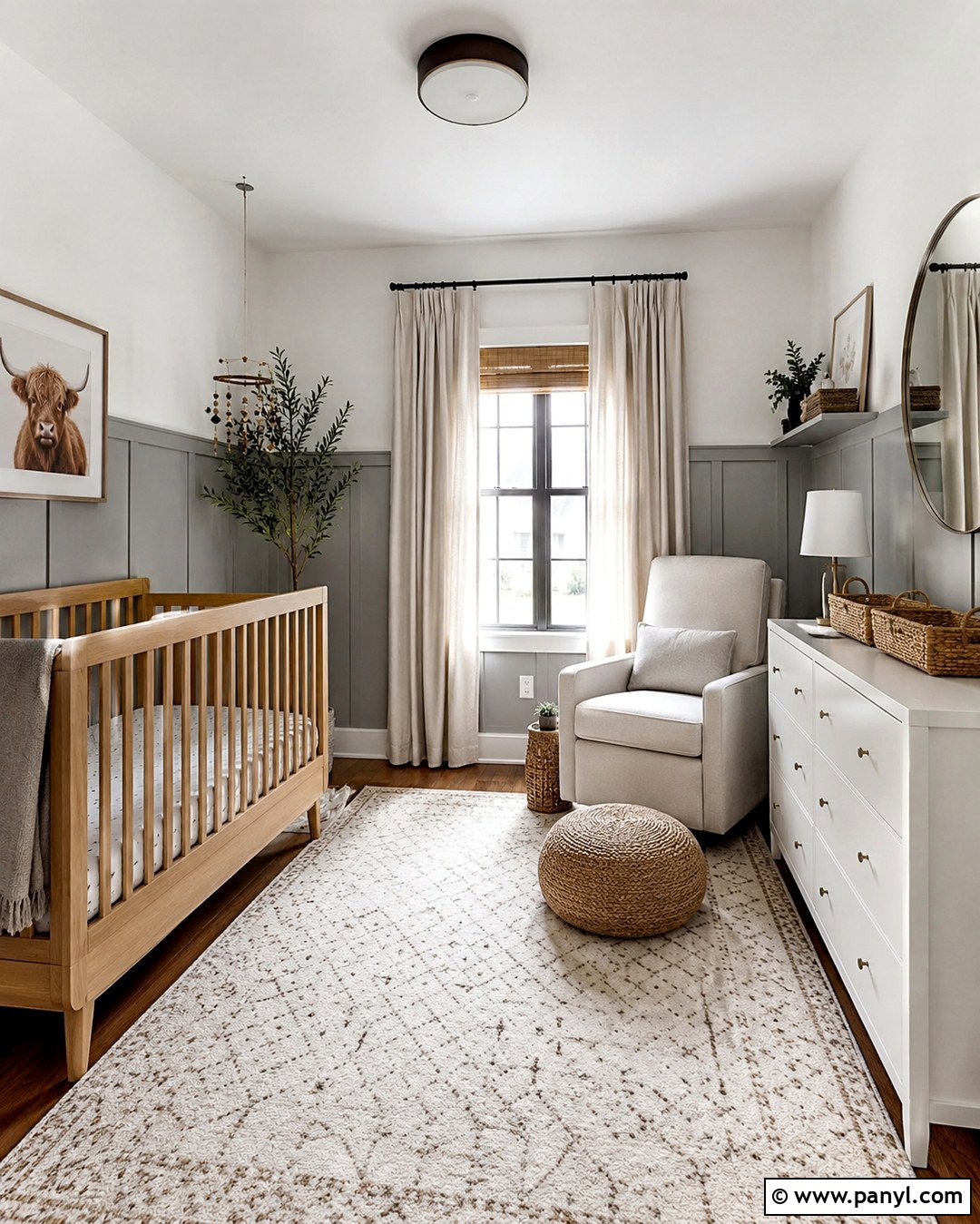 Gray Board And Batten Nursery - 20 Nursery Gray Walls