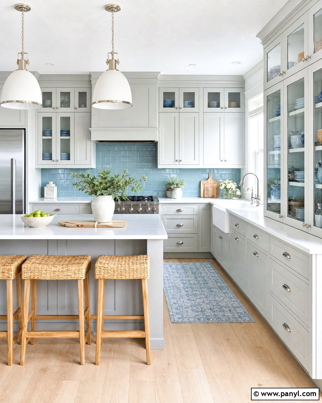 Gray Cabinets In A Coastal Kitchen - 20 kitchen ideas grey cabinets