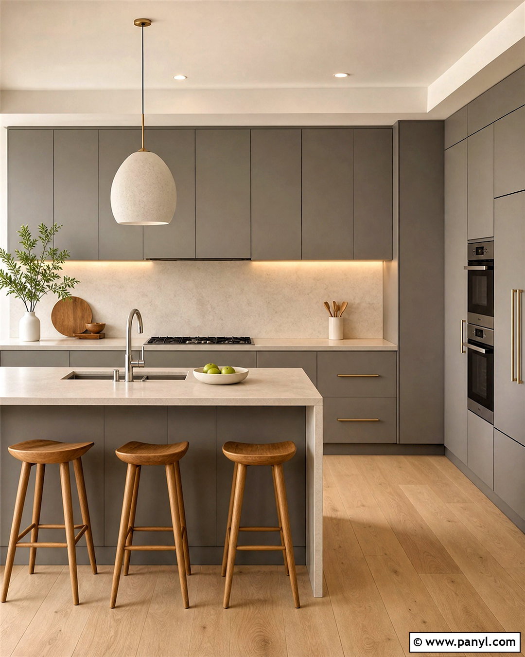 Gray Cabinets In A Minimalist Kitchen - 20 kitchen ideas grey cabinets