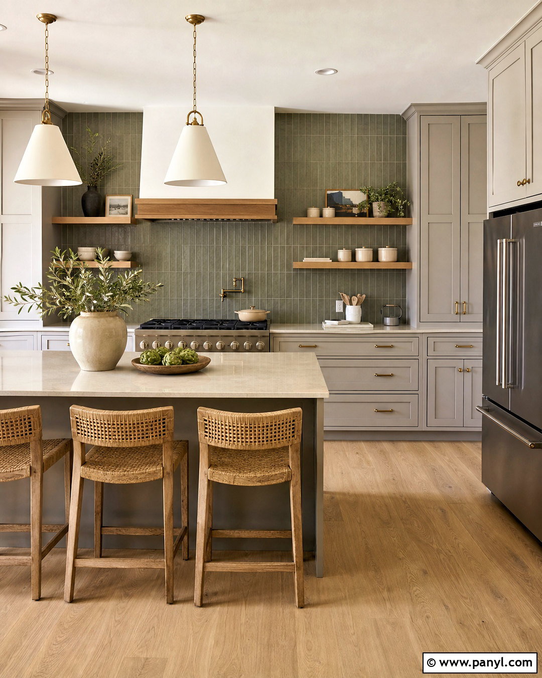 Gray Cabinets With Green Backsplash - 20 kitchen ideas grey cabinets