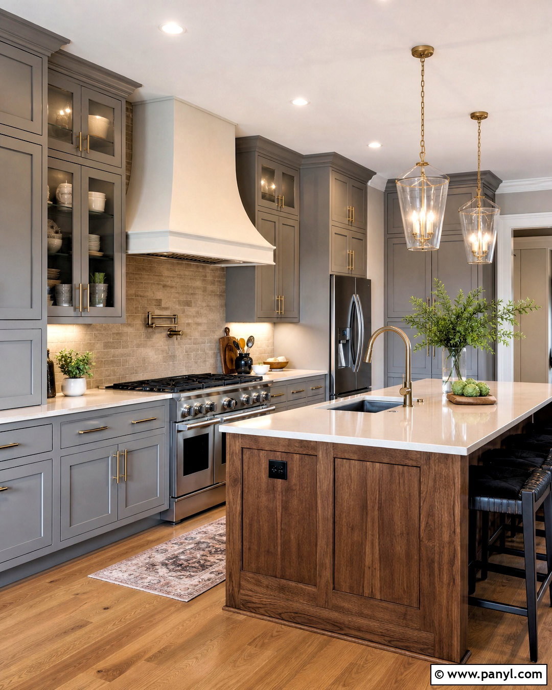 Gray Cabinets With Stainless Steel Appliances - 20 kitchen ideas grey cabinets