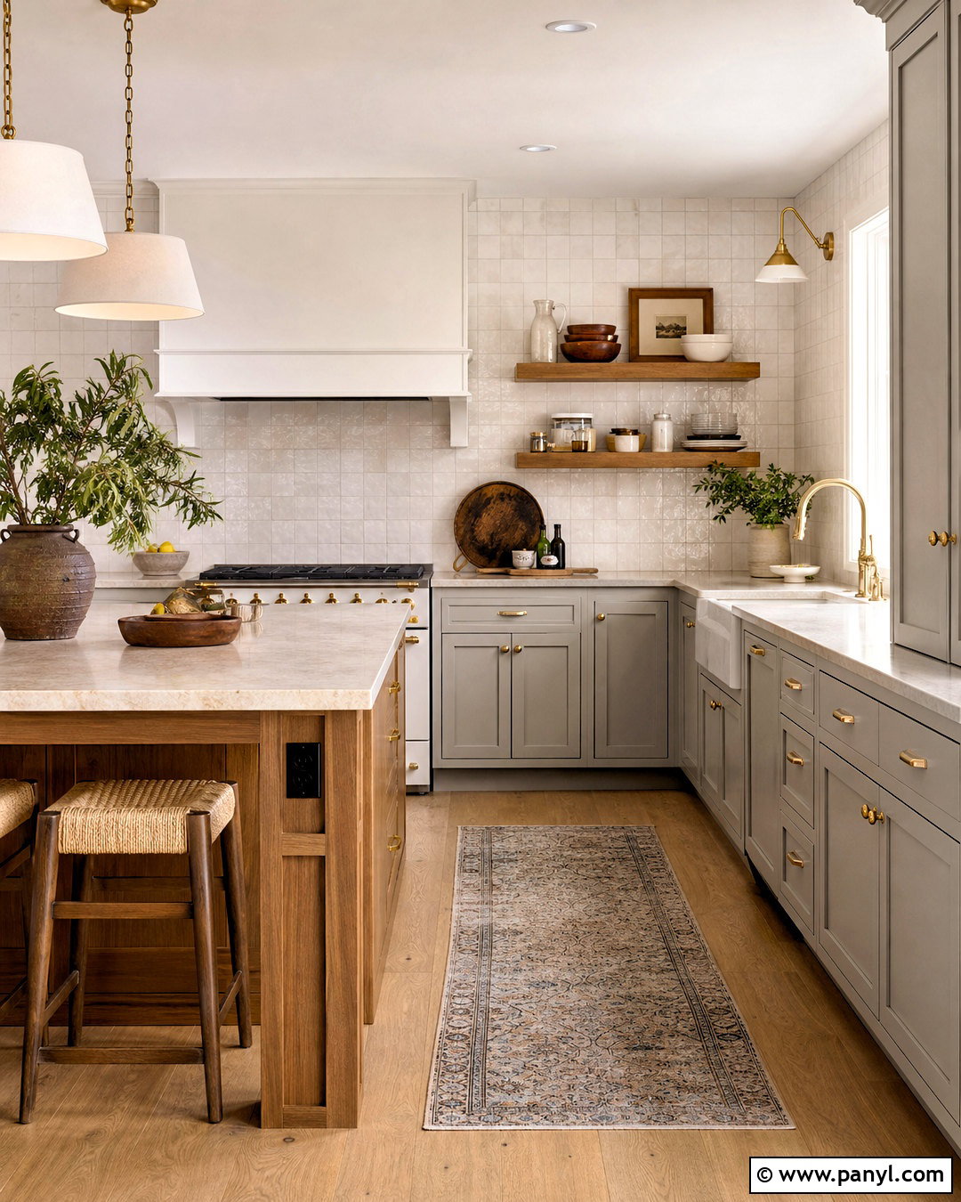 Gray Cabinets With Zellige Tile - 20 kitchen ideas grey cabinets