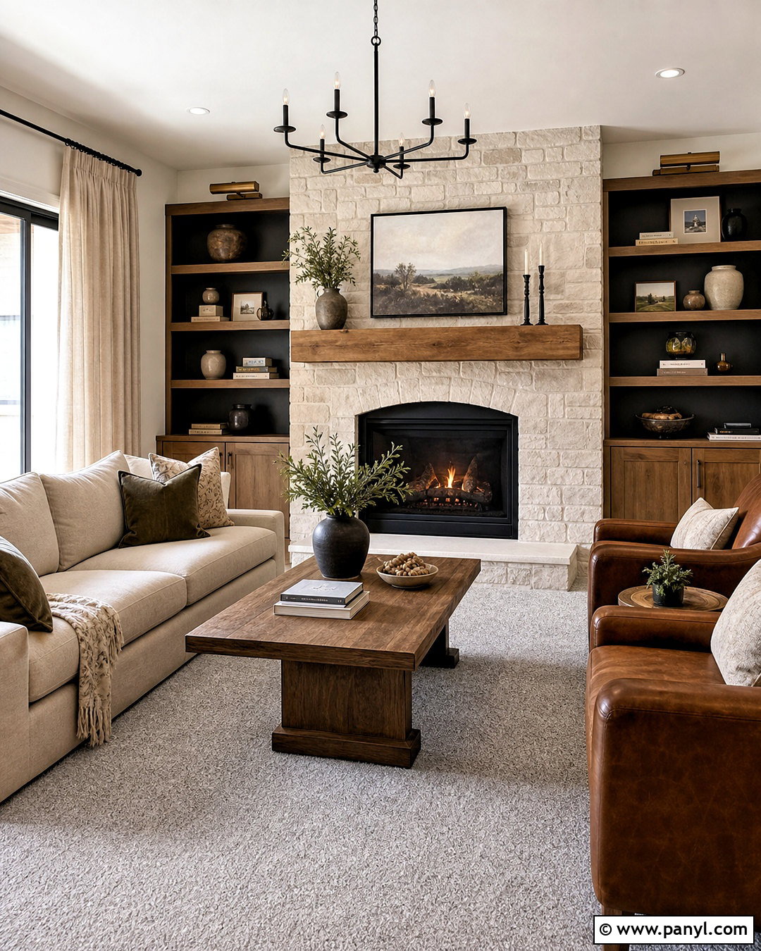 Gray Carpet Living Room With Fireplace - 20 gray carpet living room ideas