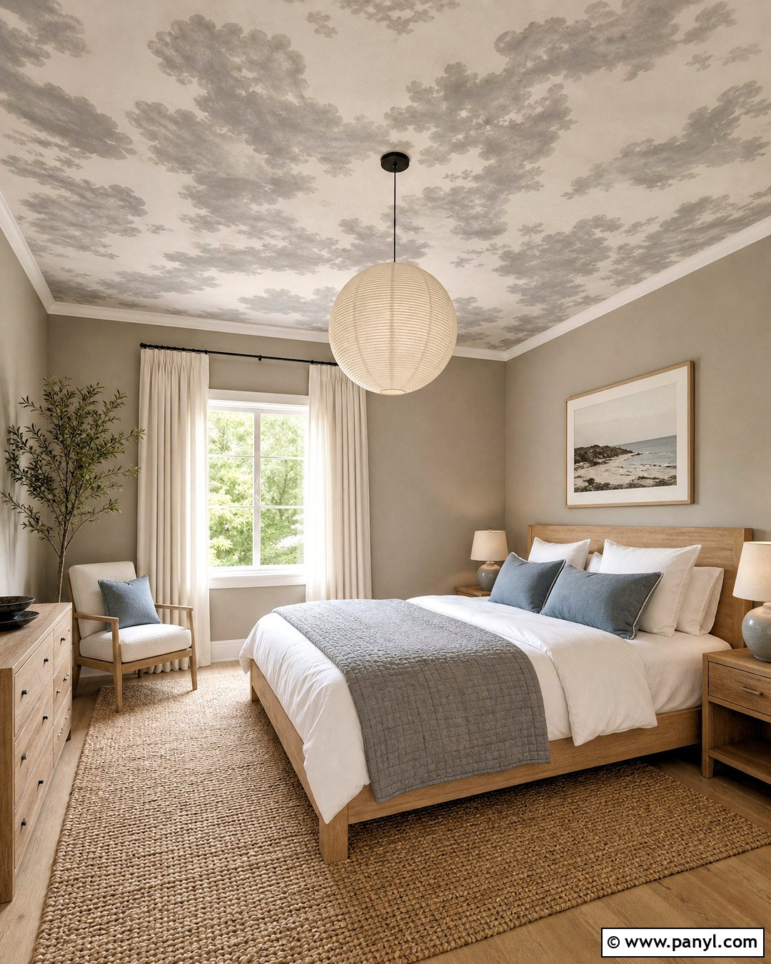Gray Cloud Ceiling Wallpaper - 20 gray wallpaper ideas