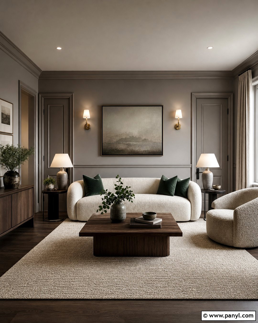 Gray Color Drenched Room - 25 Room With Gray Walls