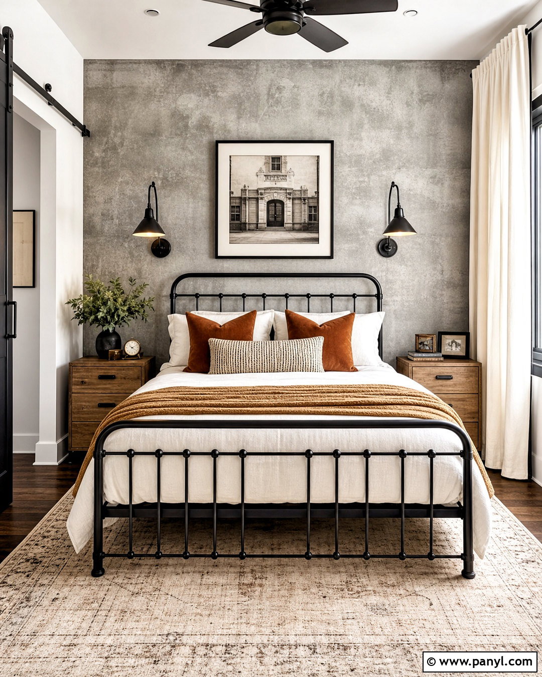 Gray Concrete Accent Wall Bedroom - 20 gray accent wall bedroom ideas