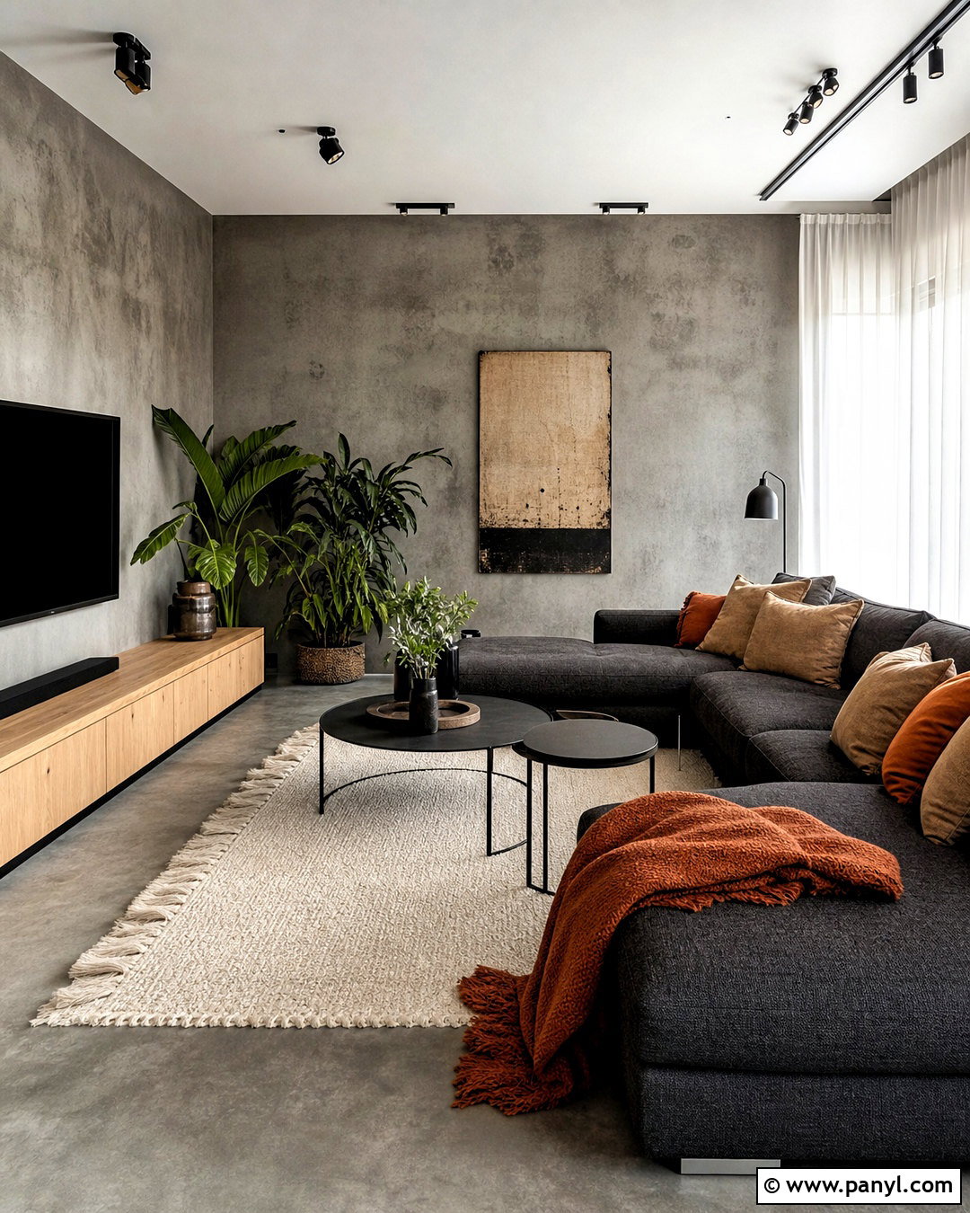 Gray Concrete Wallpaper Living Room - 20 gray wallpaper ideas