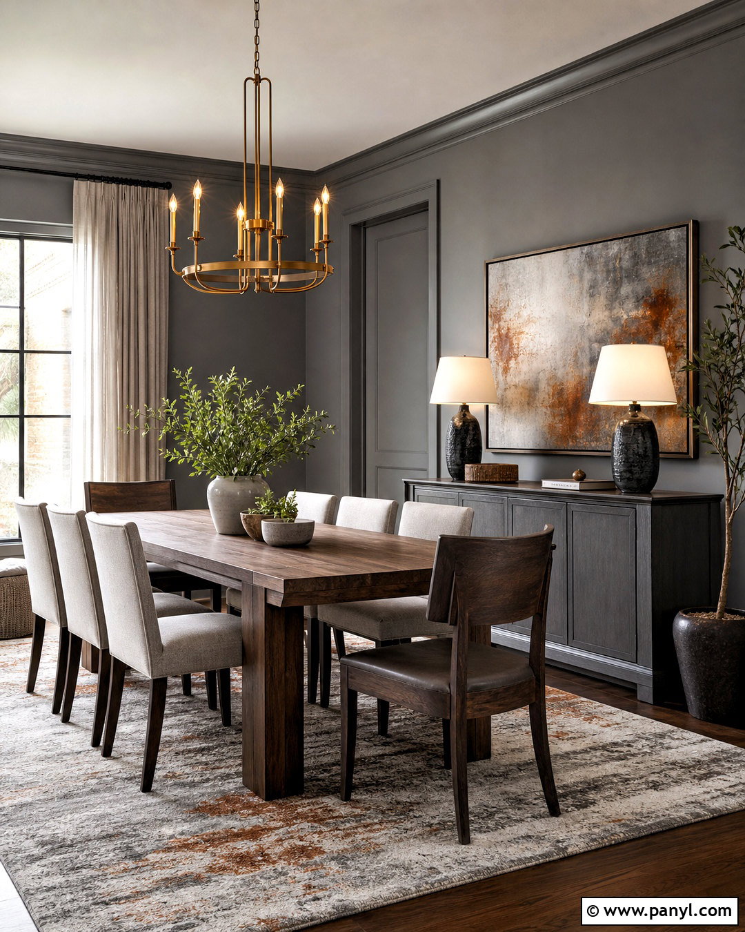 Gray Dining Room - 20 gray interior design ideas