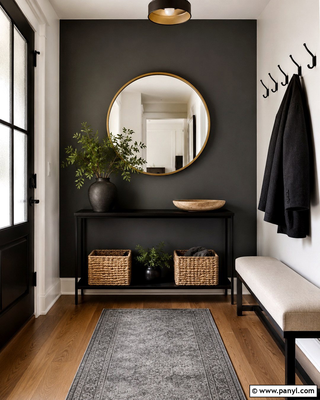 Gray Entryway Accent Wall - 20 Black And Gray Accent Wall Ideas