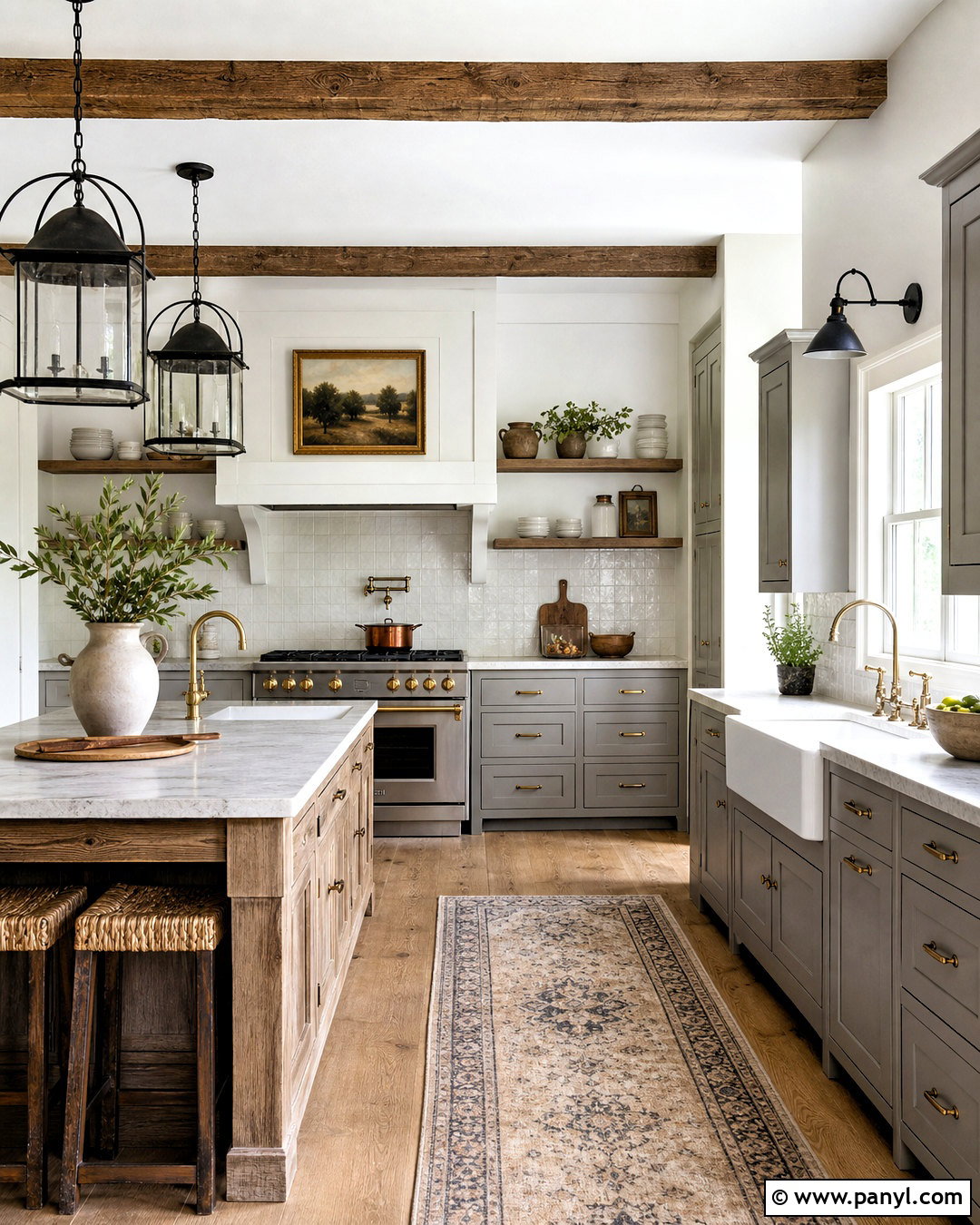 Gray Farmhouse Kitchen - 20 gray interior design ideas