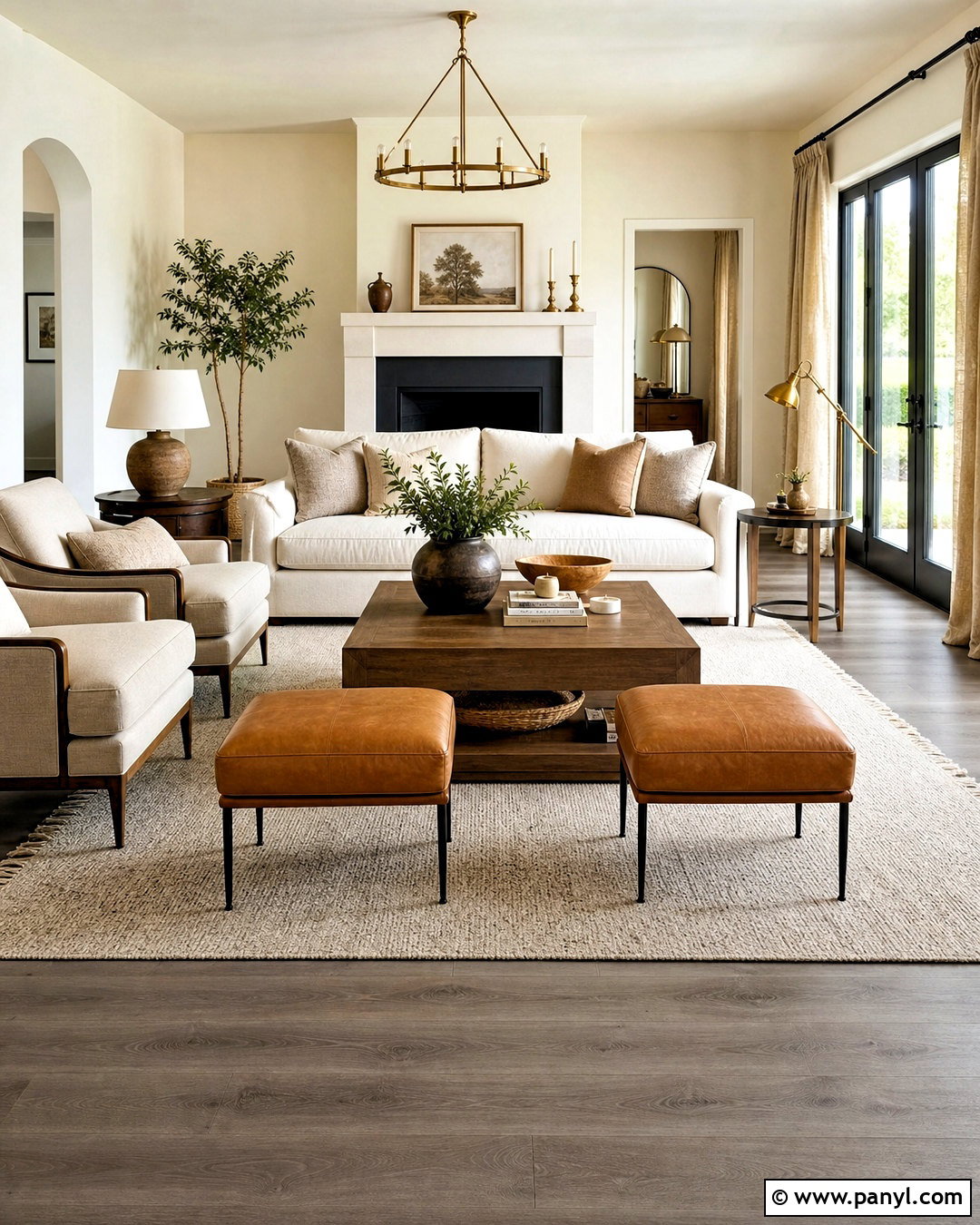 Gray Flooring With Beige And Cream - 20 gray flooring living room colour schemes