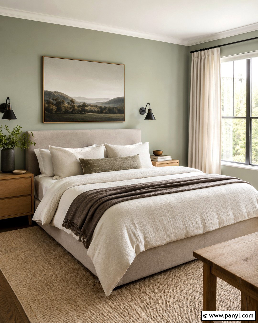 Gray Green Bedroom - 20 Soft Green Wall Color Ideas