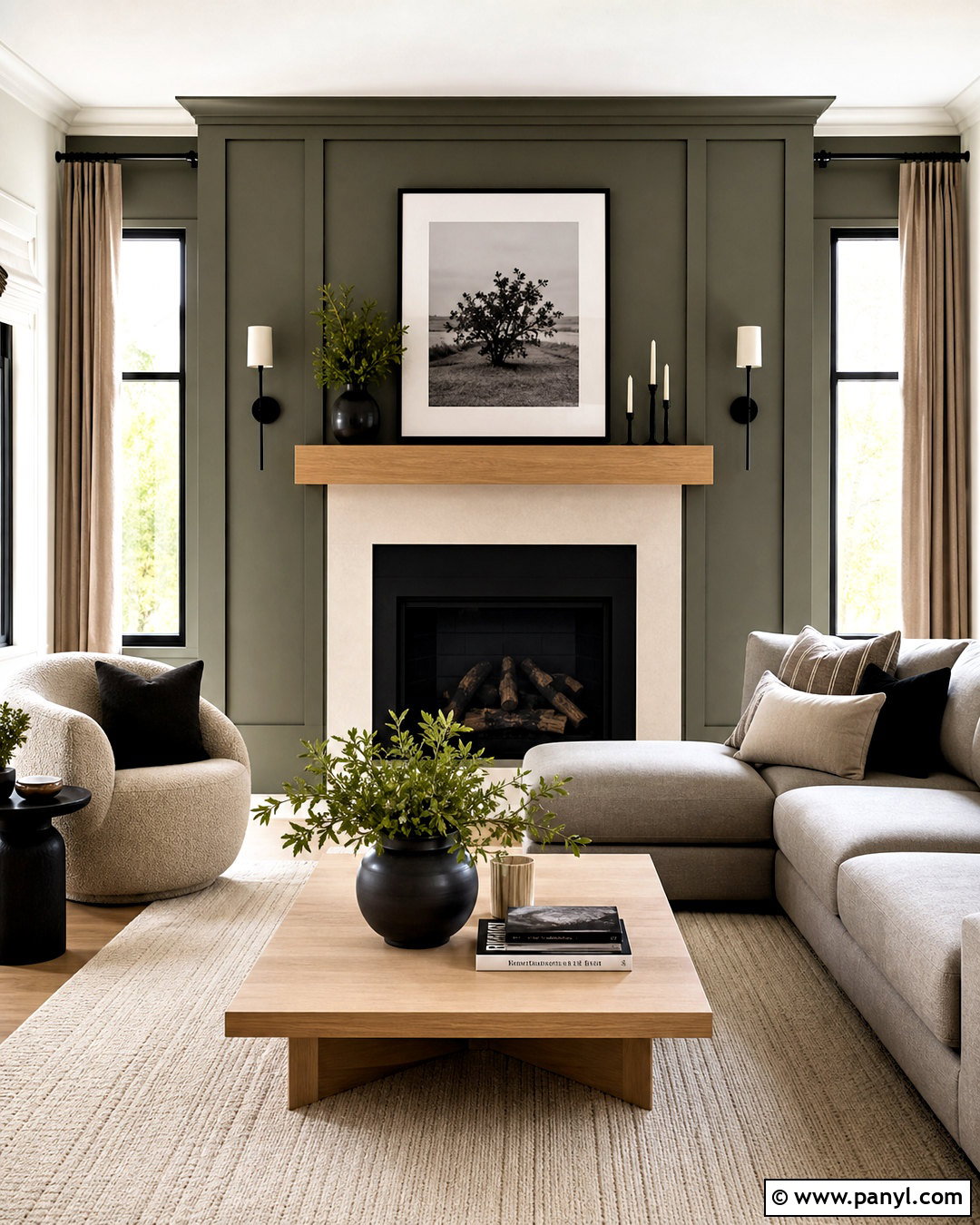 Gray Green Fireplace Wall - 20 green fireplace wall ideas