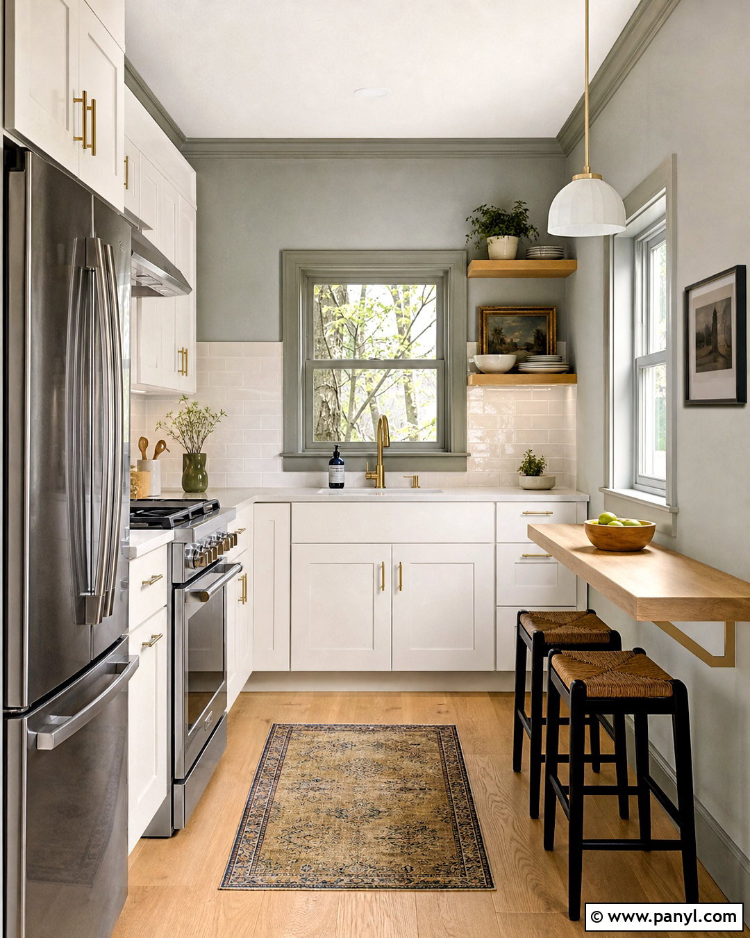 Gray Green Kitchen Walls For A Small Kitchen - 20 green paint kitchen walls